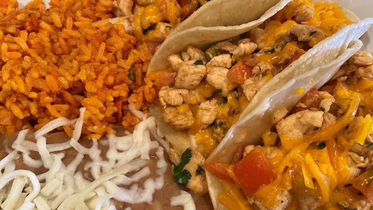 Chicken Soft Tacos.
