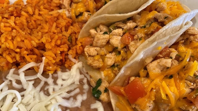Chicken Soft Tacos.