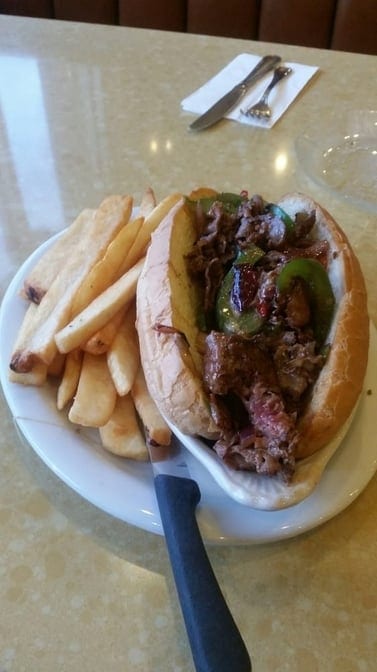 Skirt Steak Sandwich.