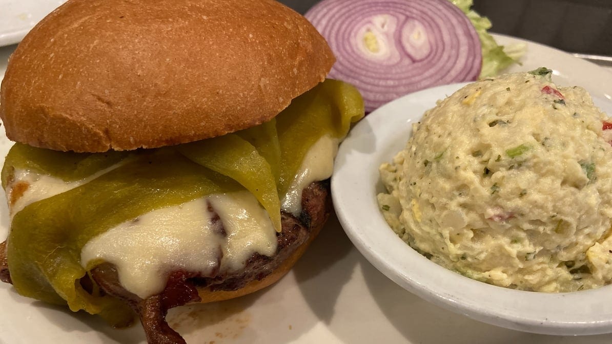 Ortega Bacon Cheeseburger.