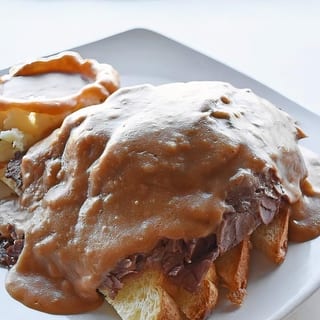 Open Faced Hot Sandwich