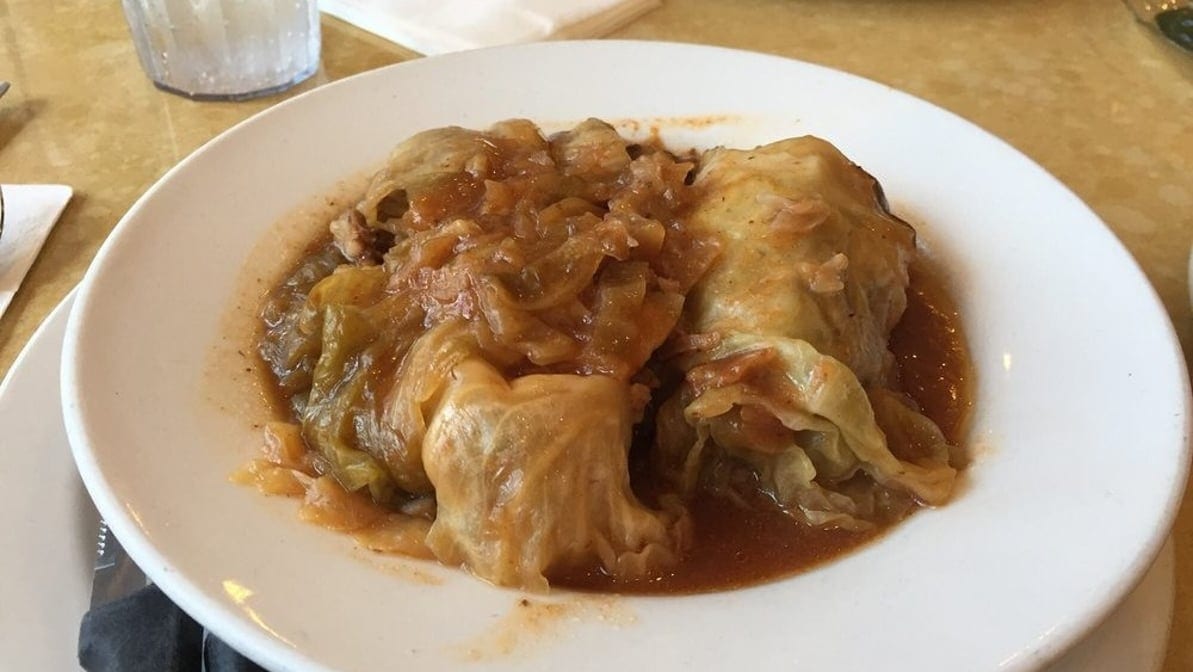 Stuffed Cabbage Roll.