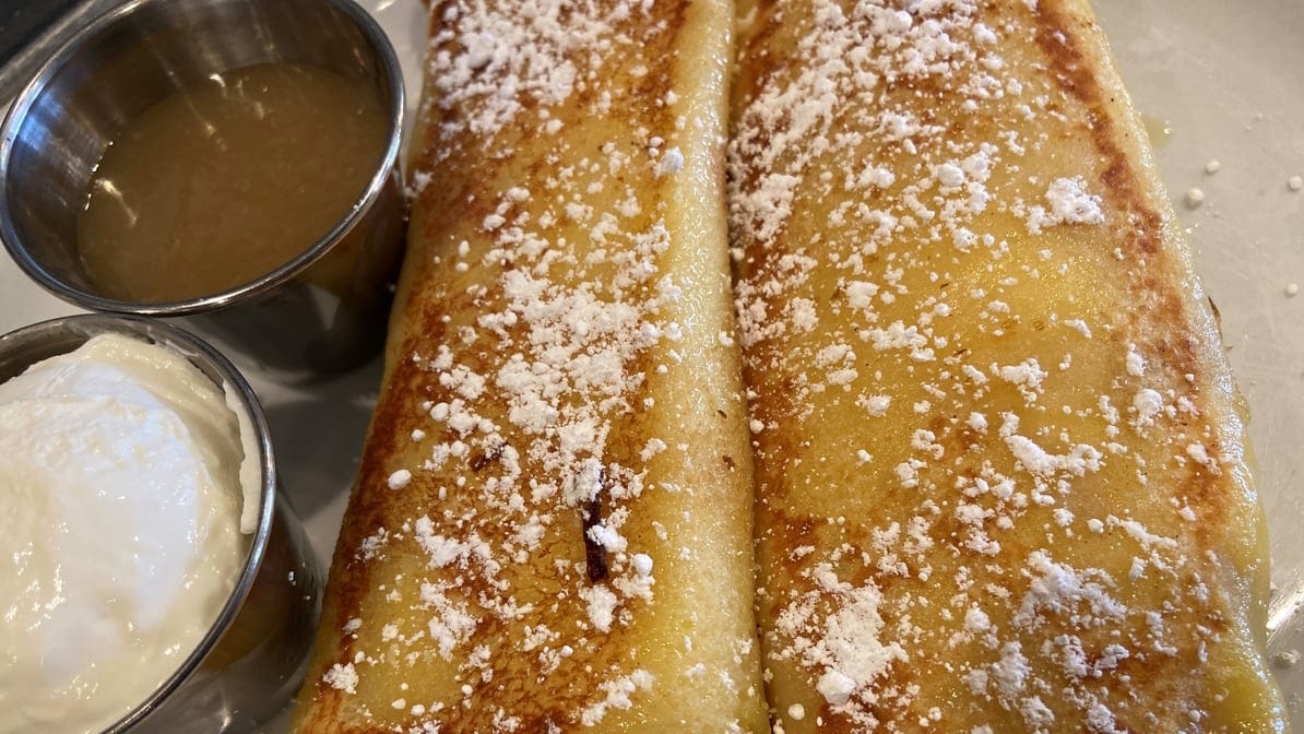 Cheese Blintzes.