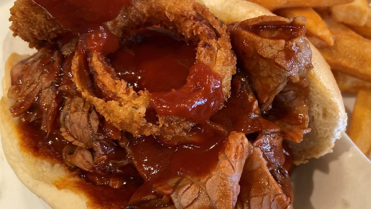 BBQ Brisket Sandwich.