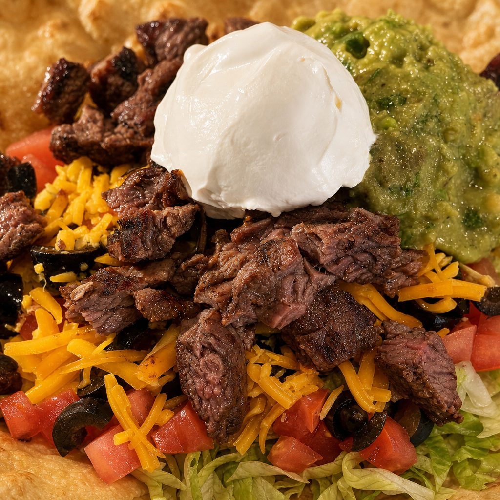 Spanish Tostada Salad.
