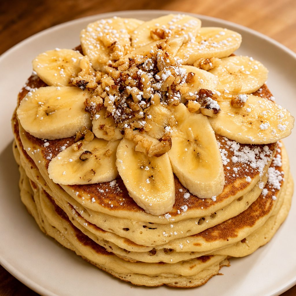 Banana Nut Pancakes.