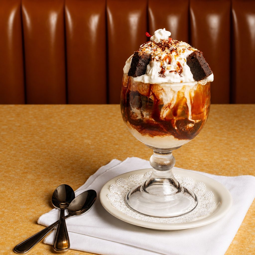 Super Brownie Sundae.