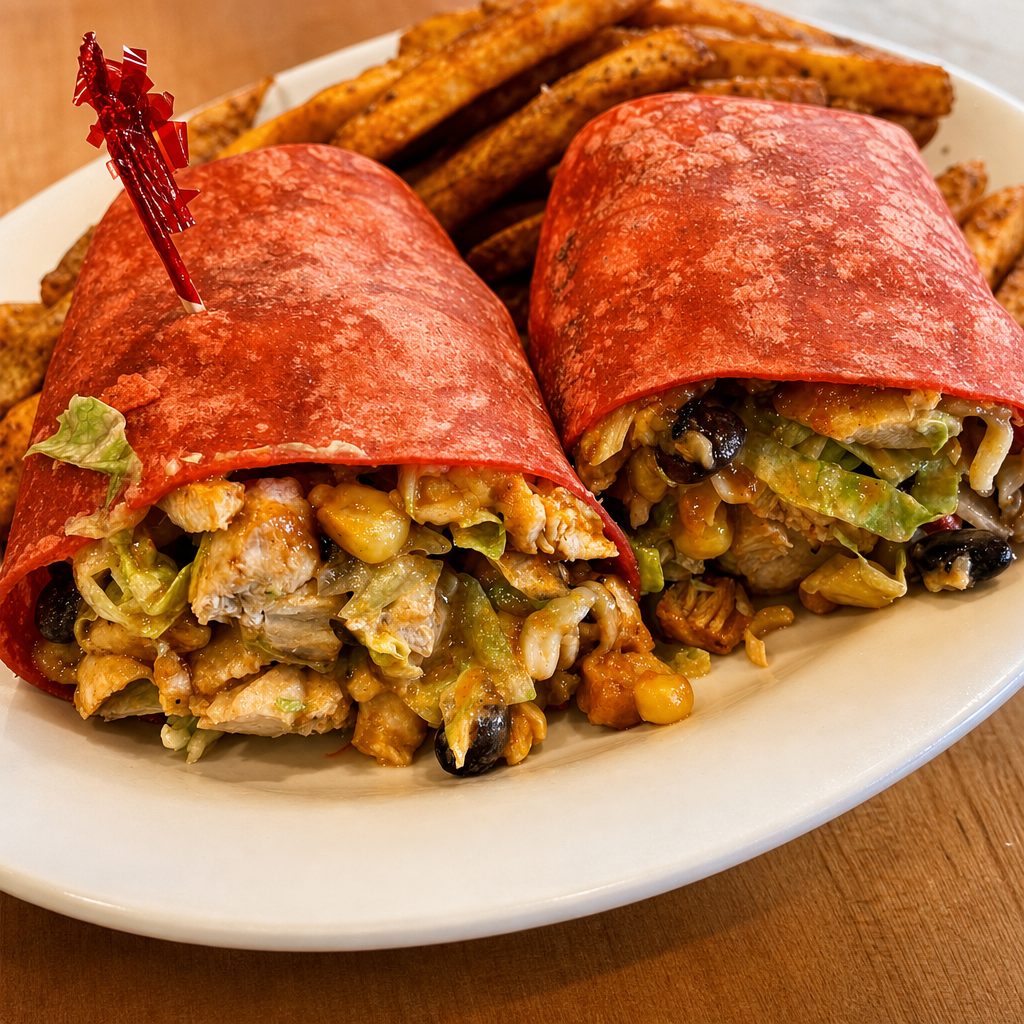 BBQ Chicken Wrap.