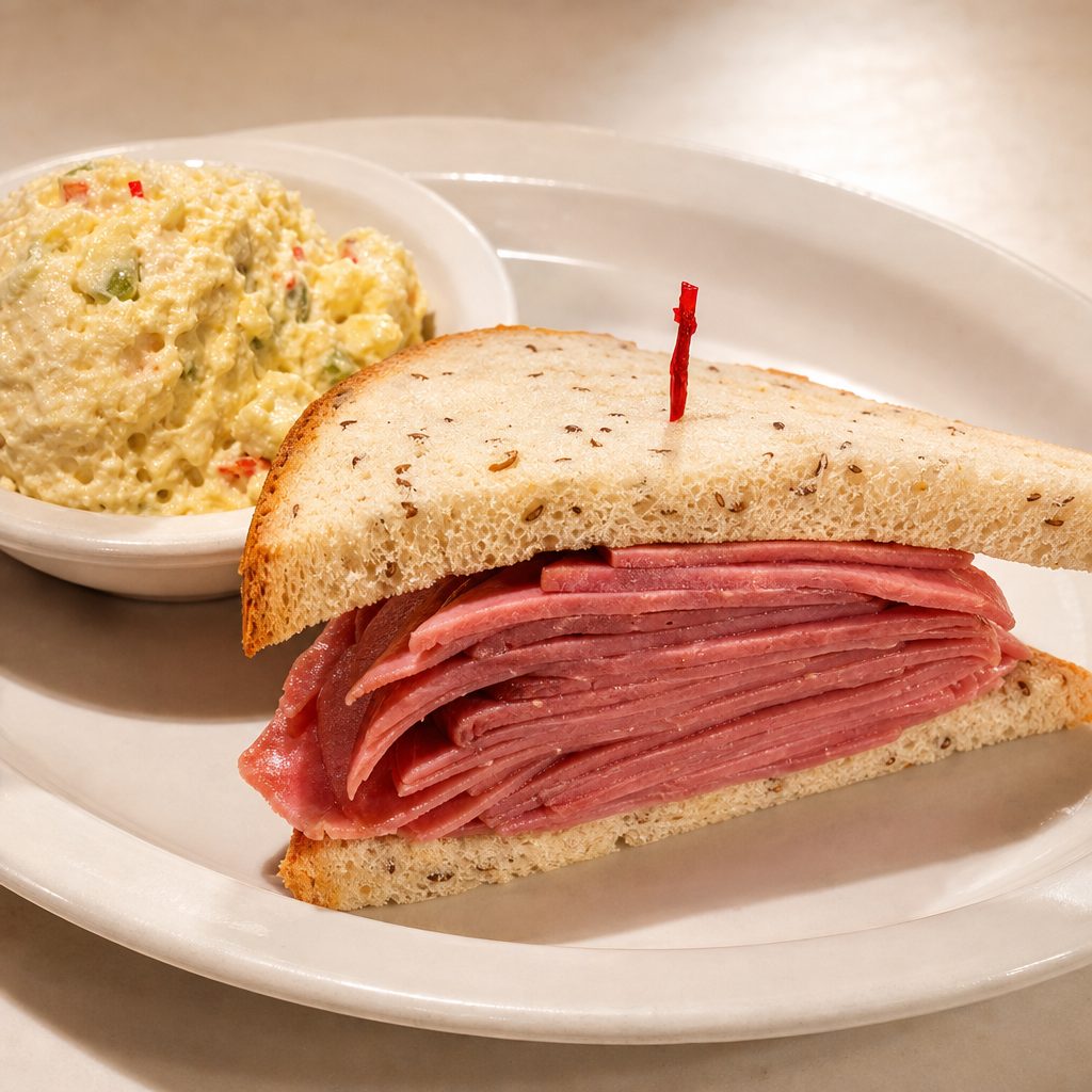 Kosher Salami Sandwich.