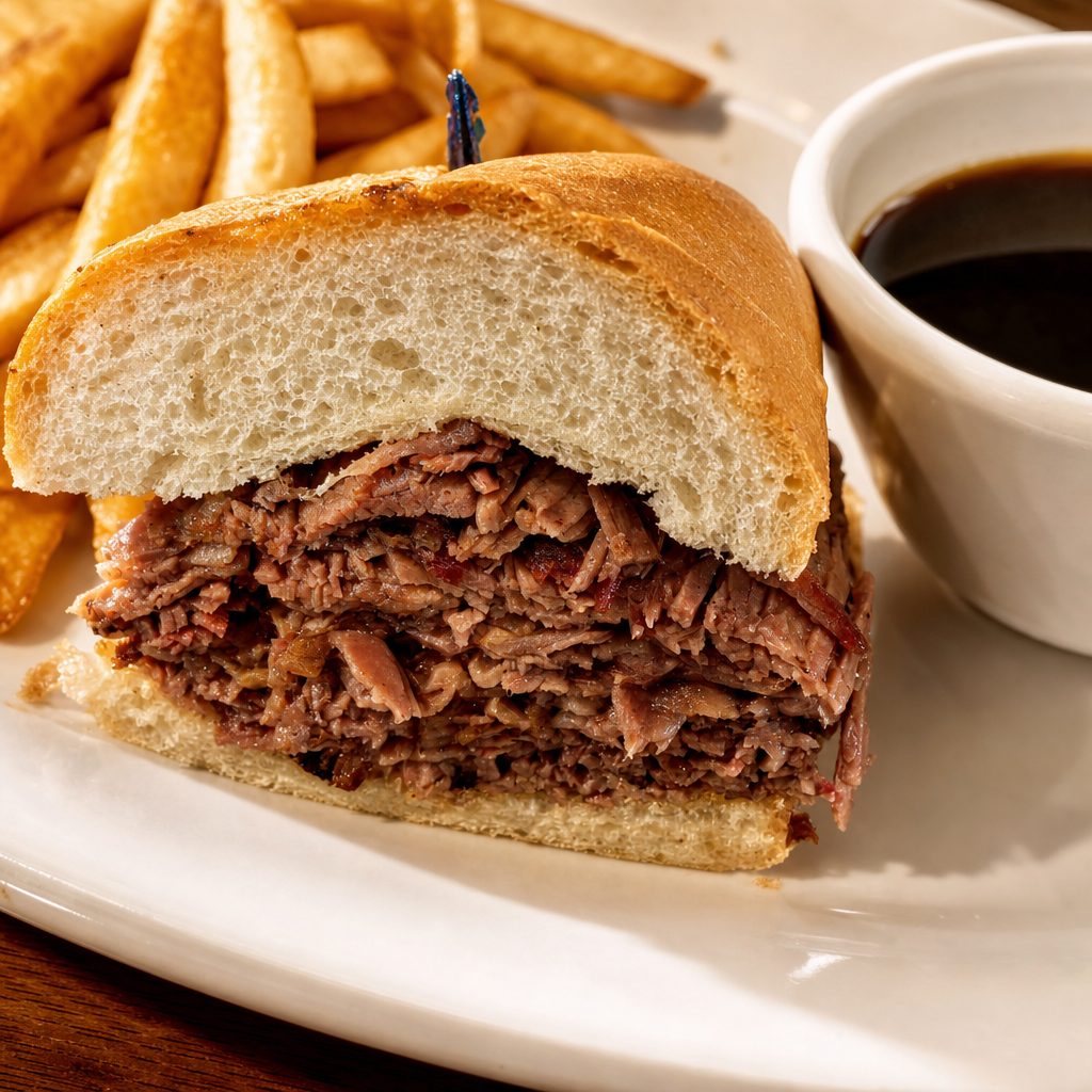 French Dip Sandwich.