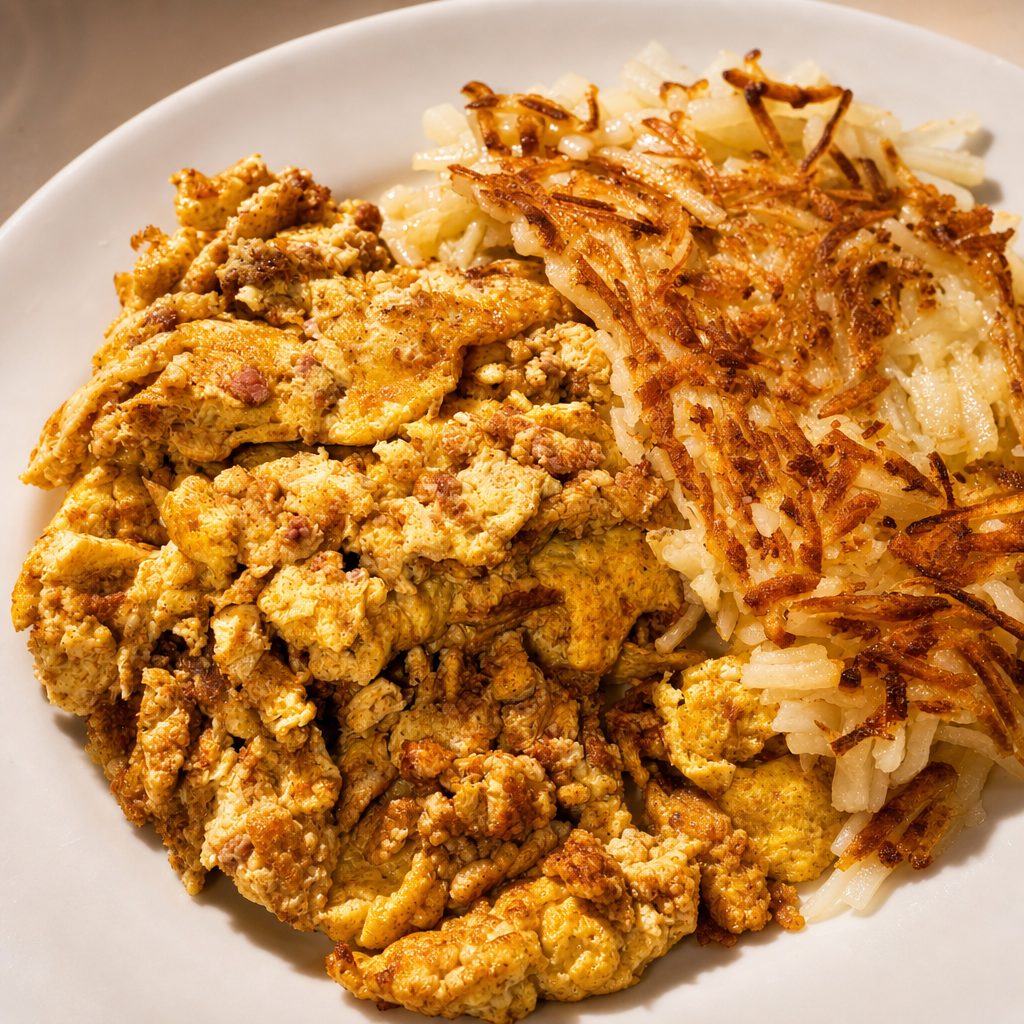 Chorizo & Eggs Scramble.