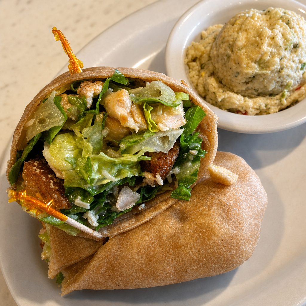 Chicken Caesar Wrap.