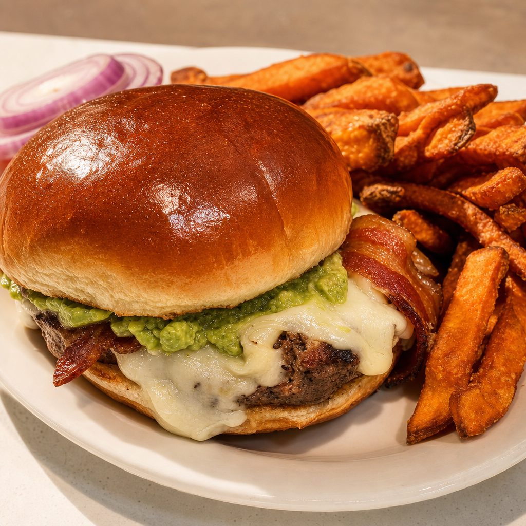Guacamole Bacon Burger.