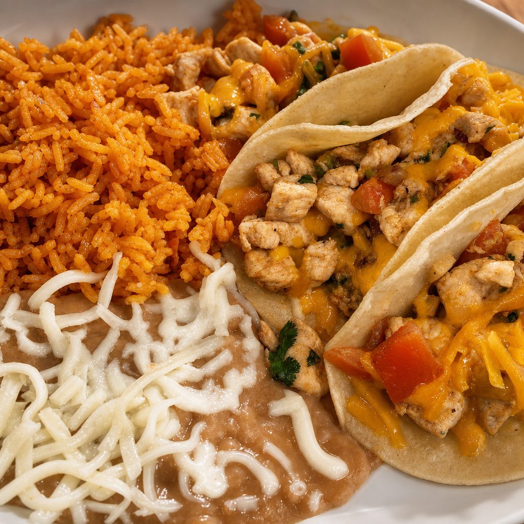 Chicken Soft Tacos.