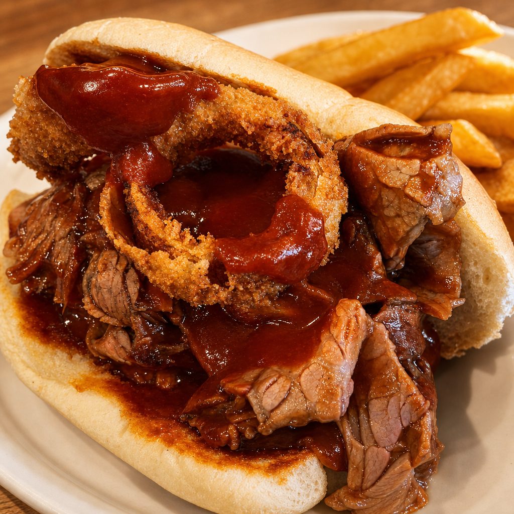 BBQ Brisket Sandwich.