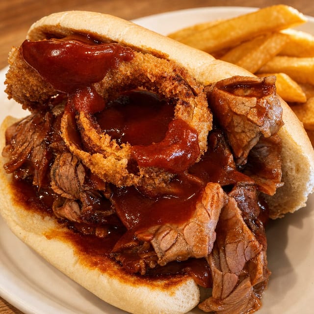 BBQ Brisket Sandwich.