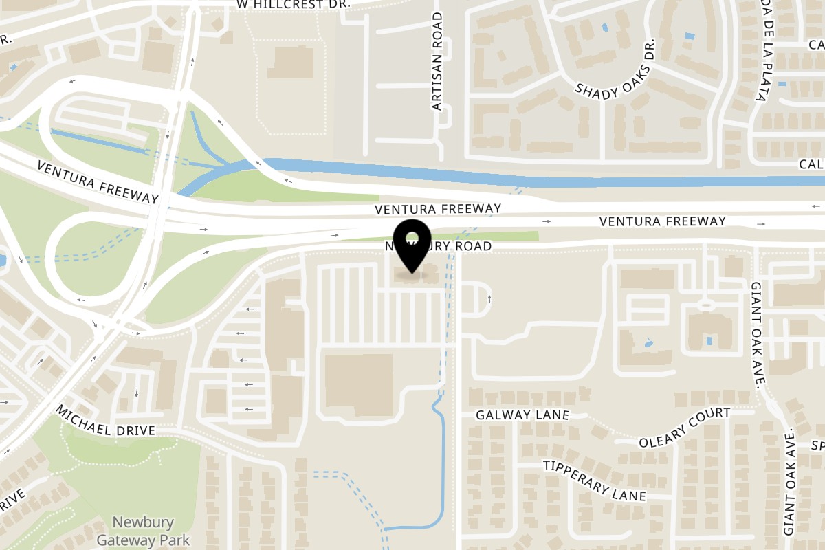 Map showing the location of Pickles Deli Restaurant & Catering on 1940 Newbury Rd in Newbury Park
